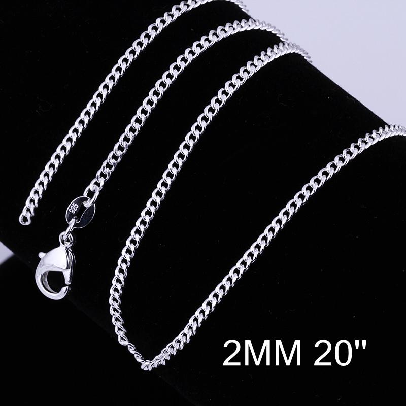 Wholesale Trendy Silver Geometric Chain Nceklace TGCN055 1