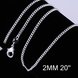 Wholesale Trendy Silver Geometric Chain Nceklace TGCN055 1 small