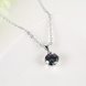 Wholesale Retro rhodium plated Round CZ Necklace TGCZN003 1 small