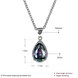 Wholesale Retro rhodium plated Water Drop CZ Necklace TGCZN004 0 small