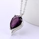 Wholesale Classic rhodium plated Geometric CZ Necklace TGCZN012 1 small