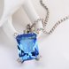 Wholesale Classic rhodium plated Geometric CZ Necklace TGCZN022 4 small