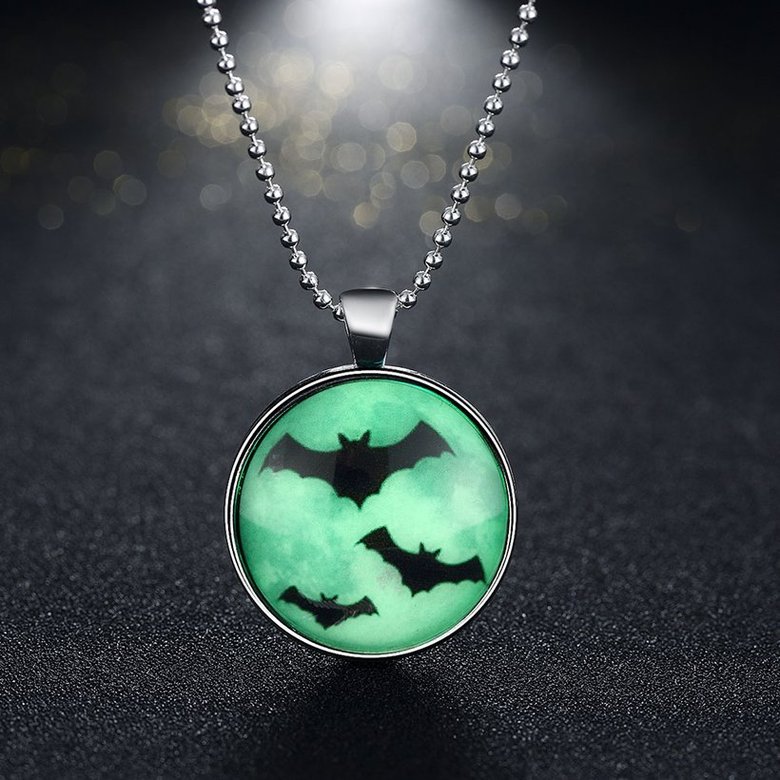 Wholesale Trendy Silver Bat Fly Luminous Pendants TGLP129 1