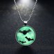 Wholesale Trendy Silver Bat Fly Luminous Pendants TGLP129 1 small