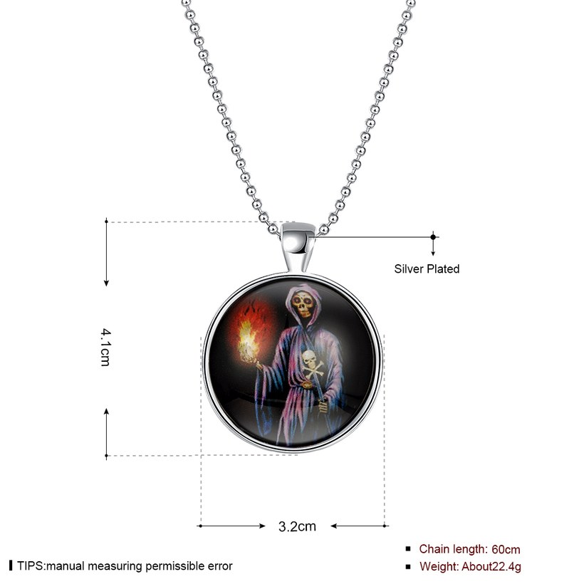 Wholesale Trendy Silver Sorceress Luminous Necklace TGLP133 0