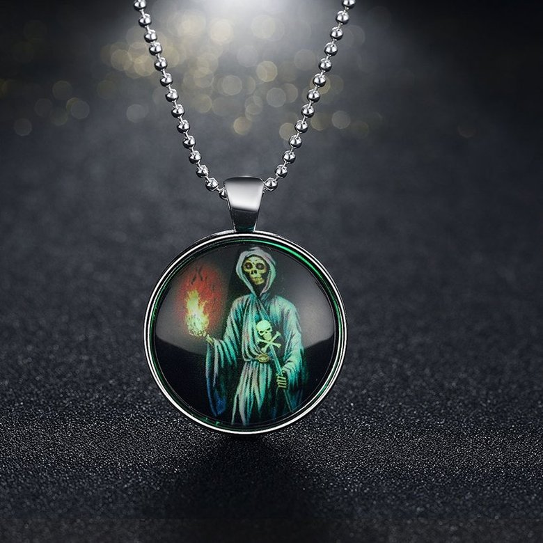 Wholesale Trendy Silver Sorceress Luminous Necklace TGLP133 1