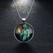 Wholesale Trendy Silver Sorceress Luminous Necklace TGLP133 1 small