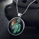 Wholesale Trendy Silver Sorceress Luminous Necklace TGLP133 2 small