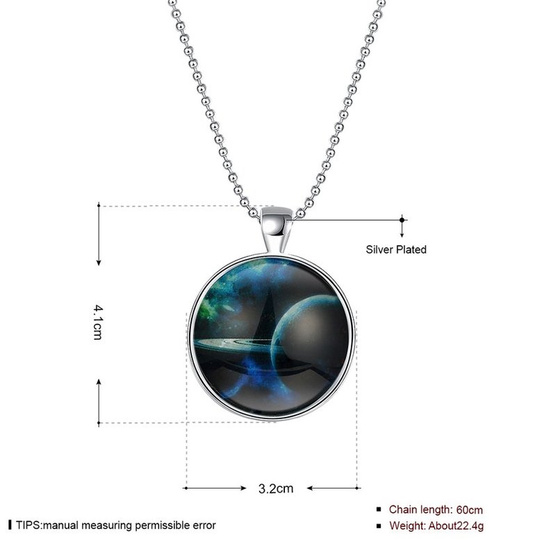 Wholesale Trendy Sky Vast sky Luminous Necklace TGLP151 0