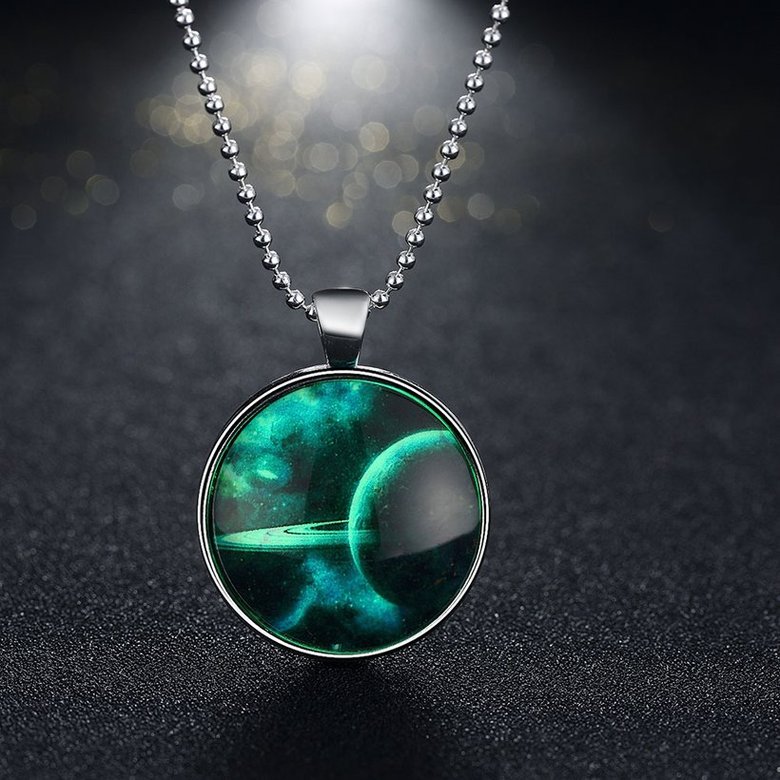 Wholesale Trendy Sky Vast sky Luminous Necklace TGLP151 1