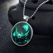 Wholesale Trendy Constellation Pisces Noctilucent Necklace TGLP002 2 small