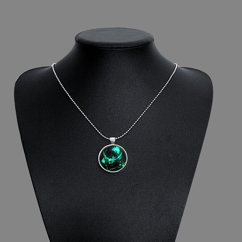 Wholesale Trendy Constellation Pisces Noctilucent Necklace TGLP002 5