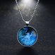 Wholesale Trendy Constellation Blue Taurus Noctilucent Necklace TGLP011 1 small