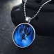 Wholesale Trendy Constellation Blue Gemini Luminous Necklace TGLP017 2 small