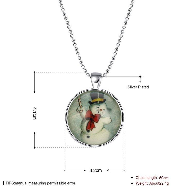 Wholesale Trendy Christmas Snowman Luminous Necklace TGLP024 0