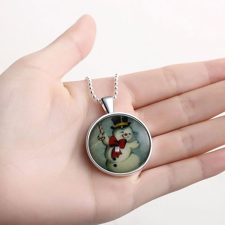 Wholesale Trendy Christmas Snowman Luminous Necklace TGLP024 4