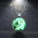 Wholesale Trendy Christmas Deer Luminous Necklace TGLP030 1 small