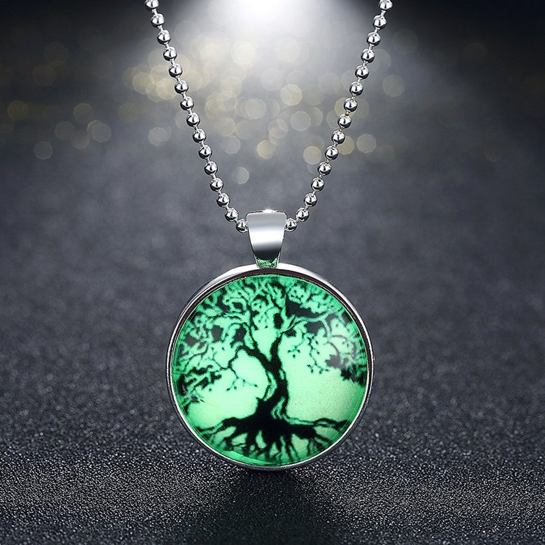 Wholesale Trendy PlantTree of Life Luminous Necklace TGLP033 1