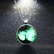 Wholesale Trendy Plant Wishing Tree Luminous Necklace TGLP034 1 small