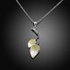 Wholesale Romantic Silver Plant Necklace TGLP063 0 small