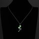 Wholesale Romantic Silver Plant CZ Necklace TGLP064 4 small