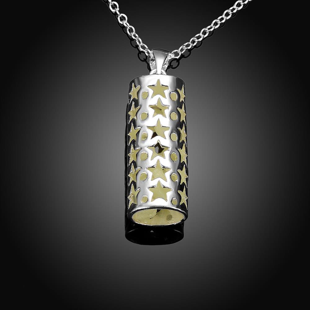 Wholesale Trendy Silver Geometric Necklace TGLP070 0
