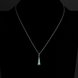 Wholesale Trendy Silver Geometric Necklace TGLP073 3 small
