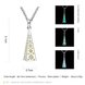 Wholesale Trendy Silver Geometric Necklace TGLP073 4 small