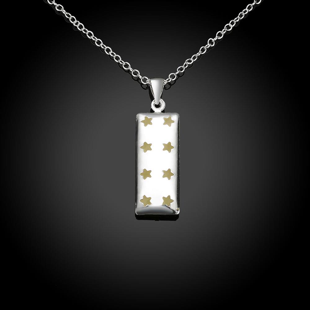 Wholesale Romantic Silver Geometric Necklace TGLP100 0