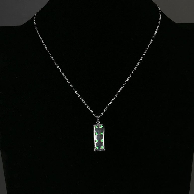 Wholesale Romantic Silver Geometric Necklace TGLP100 3