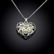 Wholesale Romantic Silver Heart Necklace TGLP116 0 small