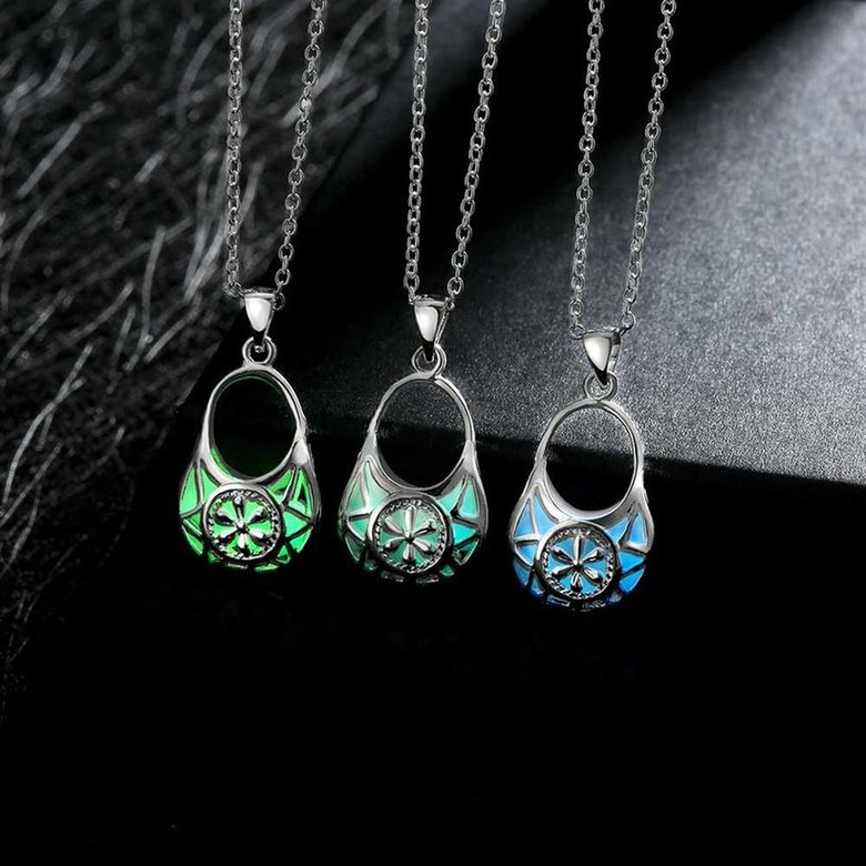 Wholesale Trendy Silver Geometric Necklace TGLP128 2