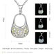 Wholesale Trendy Silver Geometric Necklace TGLP128 4 small