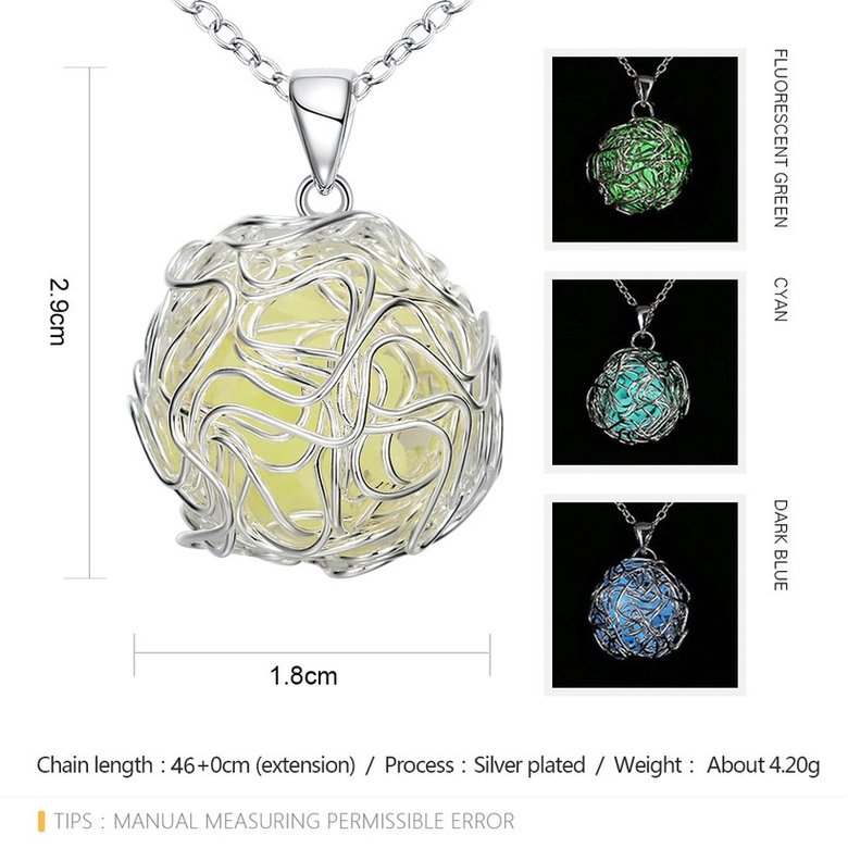 Wholesale Trendy Silver Ball Necklace TGLP136 0