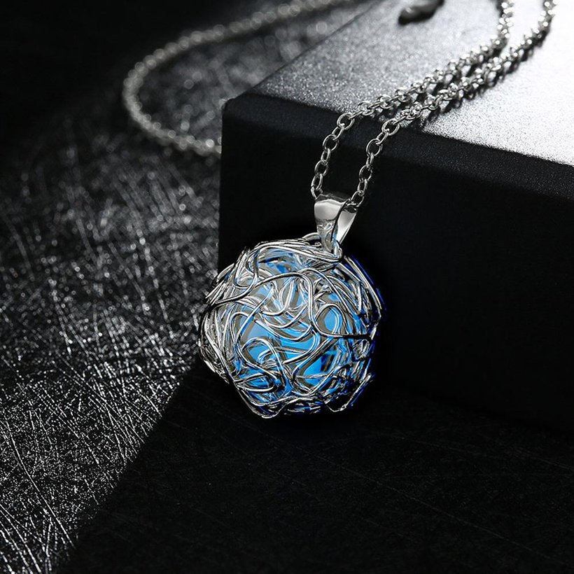 Wholesale Trendy Silver Ball Necklace TGLP136 5