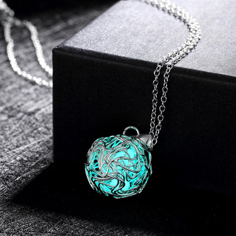 Wholesale Trendy Silver Ball Necklace TGLP136 6