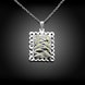 Wholesale Classic Silver Geometric Necklace TGLP154 1 small