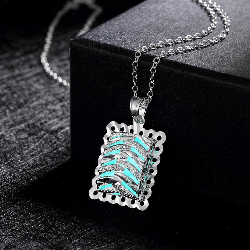 Wholesale Classic Silver Geometric Necklace TGLP154 6