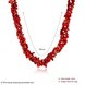 Wholesale Vintage Geometric Red Crystal Necklace TGNSP075 0 small