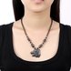 Wholesale Vintage Rhodium Animal Stone Necklace TGNSP027 4 small
