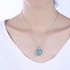 Wholesale Fashion Platinum Heart Kallaite Necklace TGNSP005 0 small