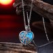 Wholesale Fashion Platinum Heart Kallaite Necklace TGNSP005 2 small
