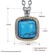 Wholesale Trendy Platinum Square Kallaite Necklace TGNSP007 4 small