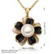 Wholesale Romantic Antique Gold Plant Pearl Necklace TGPP016 0 small