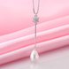 Wholesale Romantic Platinum Water Drop Pearl Necklace TGPP049 0 small