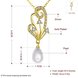 Wholesale Classic 24K Gold Bowknot Pearl Necklace TGPP054 0 small