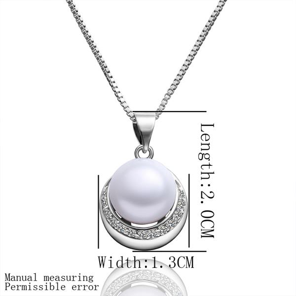 Wholesale Romantic Platinum Ball Pearl Pendants TGPP019 0