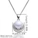 Wholesale Romantic Platinum Ball Pearl Pendants TGPP019 0 small