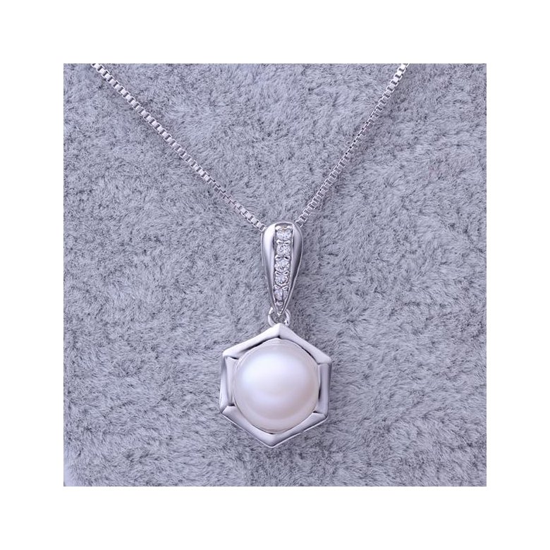 Wholesale Romantic Platinum Ball Pearl Pendants TGPP026 1