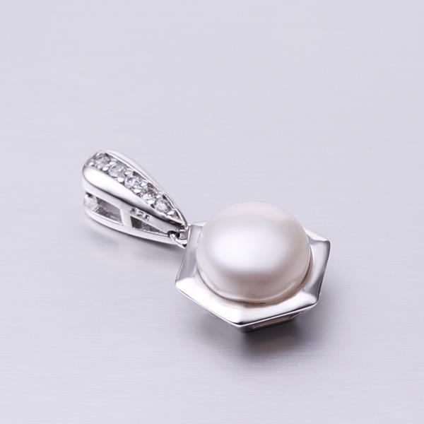 Wholesale Romantic Platinum Ball Pearl Pendants TGPP026 3